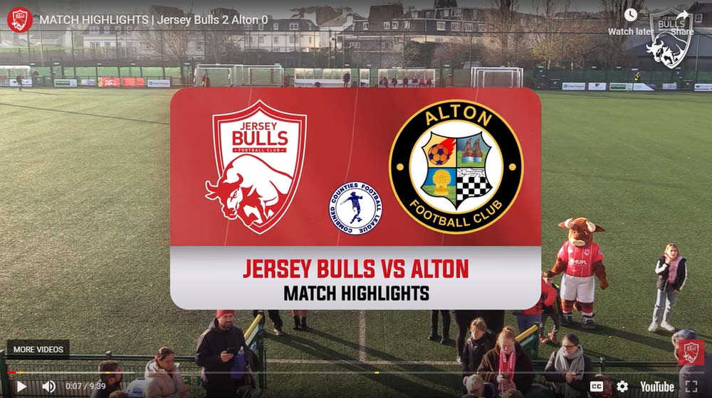 Jersey Bulls 2 - 0 Alton