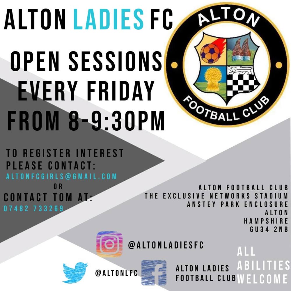 Alton Ladies FC open sessions
