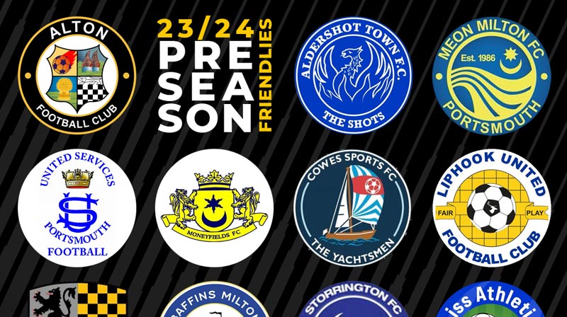 First and Development Team Pre-Season Fixtures 2023/24